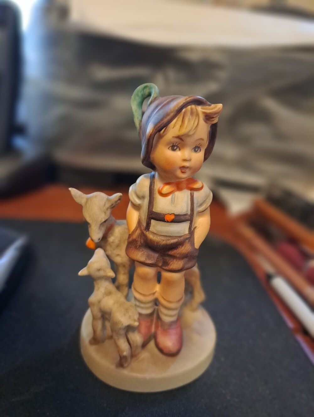 Vintage 1956 Goebel Hummel TMK 2 Full Bee Little Goat Herder 200/0 Excellent